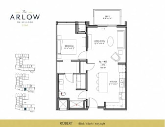 Robert Floor Plan at The Arlow on Kellog, Minnesota, 55102