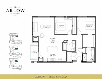 Mulberry Floor Plan at The Arlow on Kellog, Minnesota