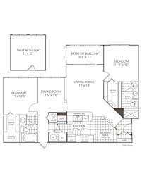  Floor Plan 2B