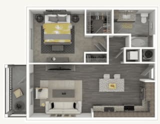 1 bed 1 bath B at Enclave at 3230 Apartments, South Daytona, 32119