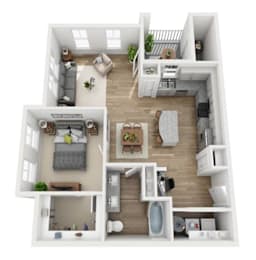 A2 Floorplan at Park Circle Village Apartments, North Charleston, SC