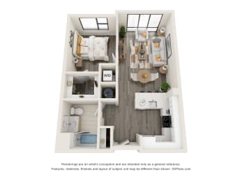 1 A Floorplan at The Aeronaut, Weymouth, MA