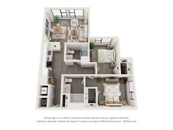 2C1 Floorplan at The Aeronaut, Weymouth, Massachusetts