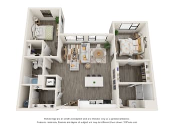 2D Floorplan at The Aeronaut, Massachusetts