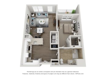 A1 G2 Floorplan at Viva Lakeshore, Bridgewater, Massachusetts