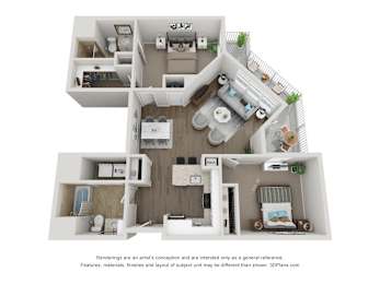 B4 G2 Floorplan at Viva Lakeshore, Bridgewater, 02324