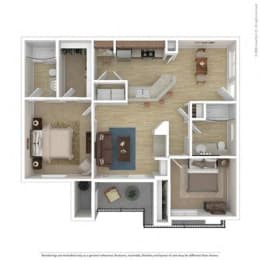 Bentz - 2 bed 2 bed - 998 sqft
