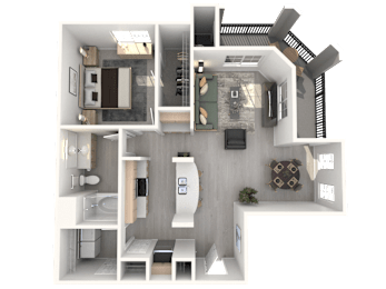 Diamond Valley - 1 bed 1 bath - 876 sqft