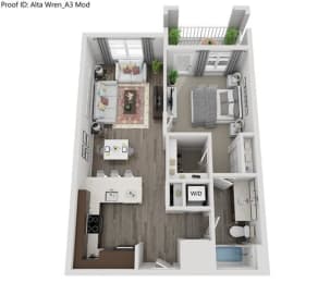 Atala Floor Plan at Alta Wren, Cary, NC, 27519
