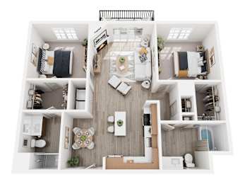 a 1 bedroom floor plan  395