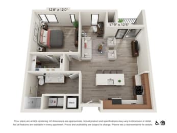  Floor Plan 1J