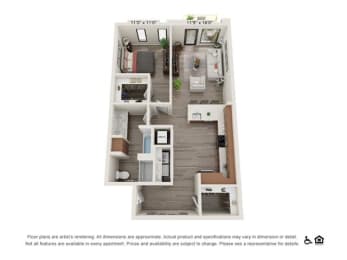  Floor Plan 1T