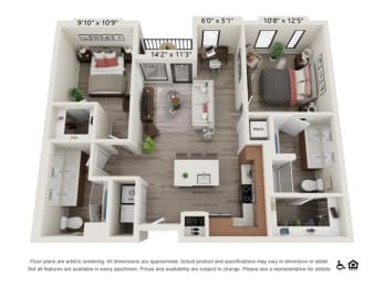  Floor Plan 2B
