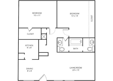  Floor Plan Mojave Poppy (B1)