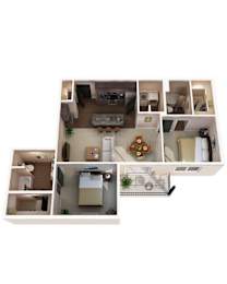 A series of images showing different rooms of a house.