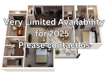 A poster advertising limited availability for 2025 and asking to contact the company.