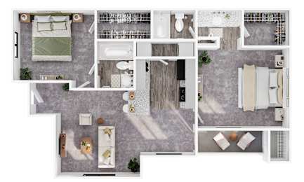 the floor plan of concordia apartments