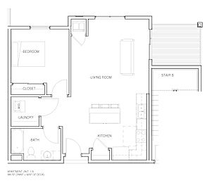  Floor Plan One Bedroom One Bathroom