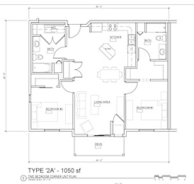  Floor Plan Two Bedroom Two Bathroom