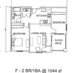  Floor Plan 2 Bedroom 1 Bath