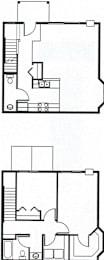  Floor Plan 2 Bedroom 2 Bath