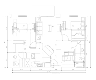2 Bed 2 Bath