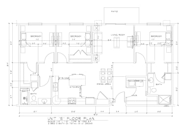  Floor Plan 3 Bedroom 2 Bath
