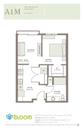 A1M Floorplan at Bloom, Wisconsin