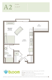 A2 Floorplan at Bloom, Wisconsin, 53716