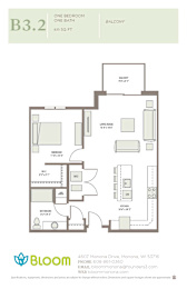 B32 Floorplan at Bloom, Wisconsin, 53716
