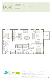 D6M Floorplan at Bloom, Monona, 53716