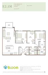 E21 M Floorplan at Bloom, Monona, Wisconsin