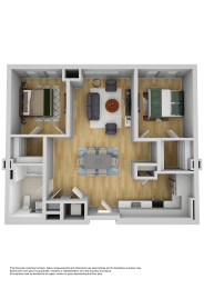  Floor Plan 2 Bedroom B