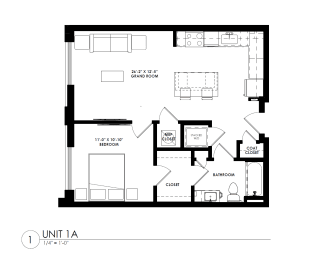 the floor plan of unit a is shown with the floor plans of the apartments available