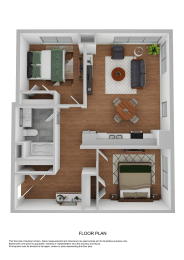Floor Plan  a 3d rendering of a floor plan of a house