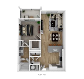 1 bed 1 bath at The Hendry Apartments, Fort Myers, Florida