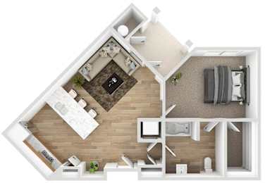 1 bed 1 bath at The Collective Upper Westside Apartments, Atlanta, 30318