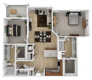 2 bed 2 bath A at The Percy Apartments, Tennessee, 37214