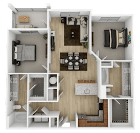 2 bed 2 bath at The Collective Upper Westside Apartments, Georgia, 30318