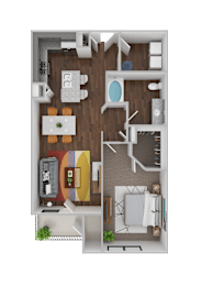The Myrtle floorplan at The Parker Myrtle Beach, Myrtle Beach, South Carolina