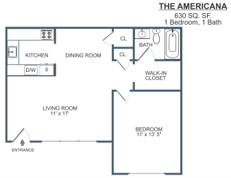 1 Bedroom, 1 Bath Apartment at Madison Flats, Madison, TN, 37115.
