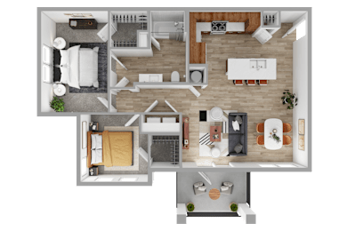 2 bed 2 bath at The Waverly at Winter Haven Apartments, Winter Haven, FL, 33884