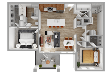 2 bed 2 bath B at The Waverly at Winter Haven Apartments, Winter Haven, 33884