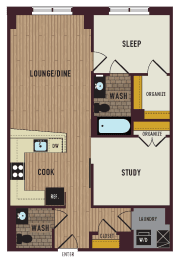  Floor Plan AD3 + Den