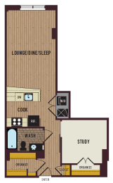 the plan of the first floor of the house