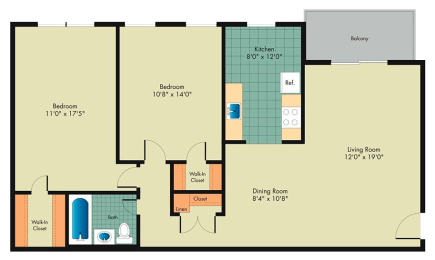 a blueprint of a floor plan of a house