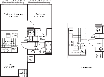 a floor plan of a house with three bedrooms and a living room