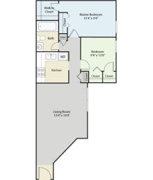 2 Bedroom 1 Bath Renovated