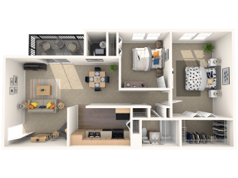 Limestone 2 Bedroom 1 Bath