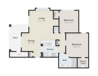a floor plan of a house